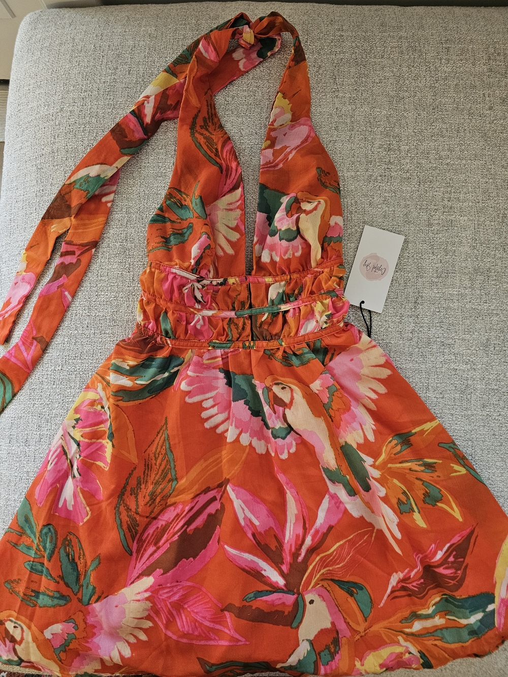 Floral Backless Dress